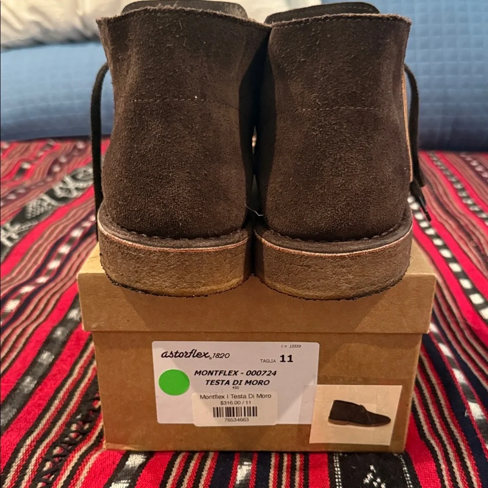 Astorflex Chukka Boot, Suede, Men's Size 11